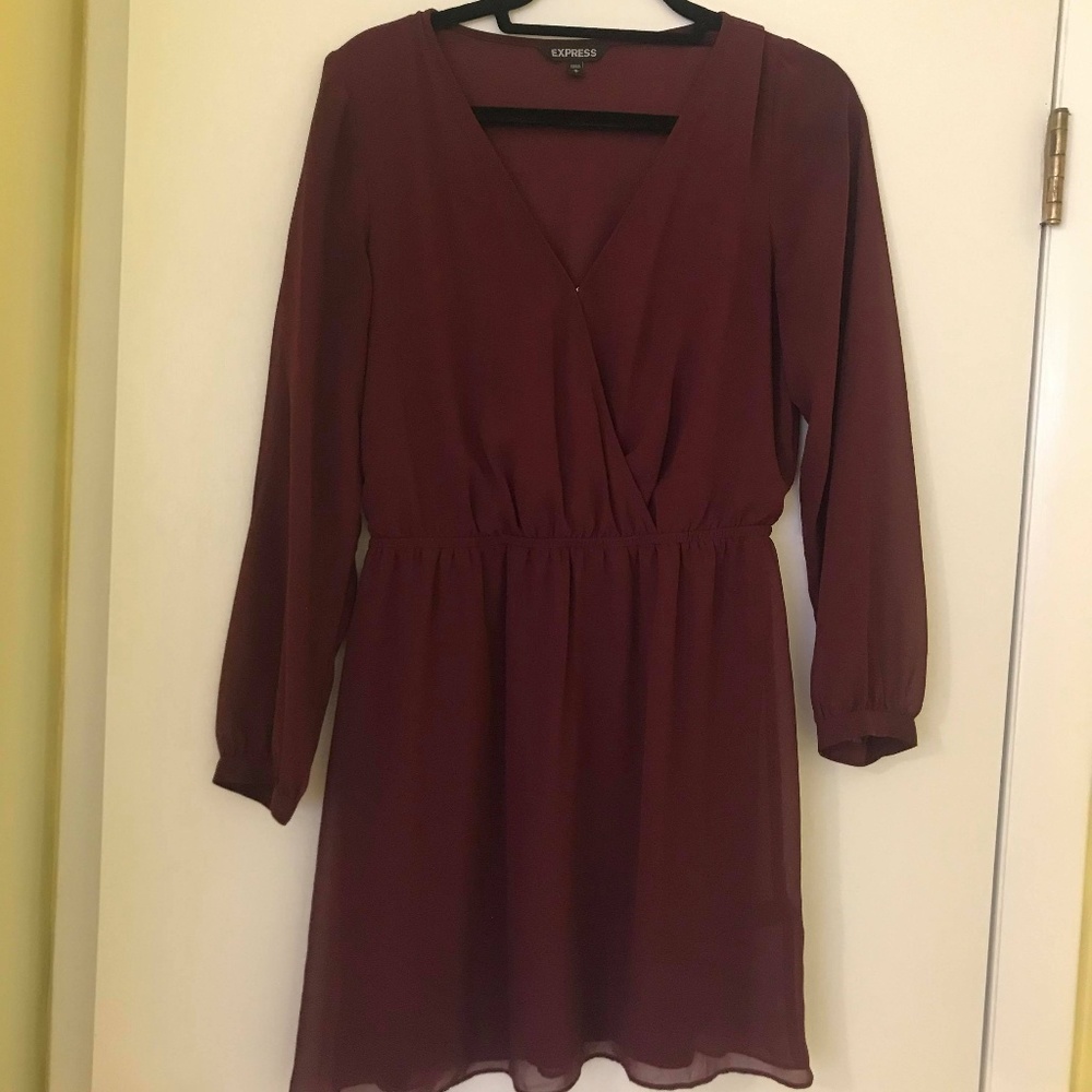 Maroon/Burgundy Express Dress